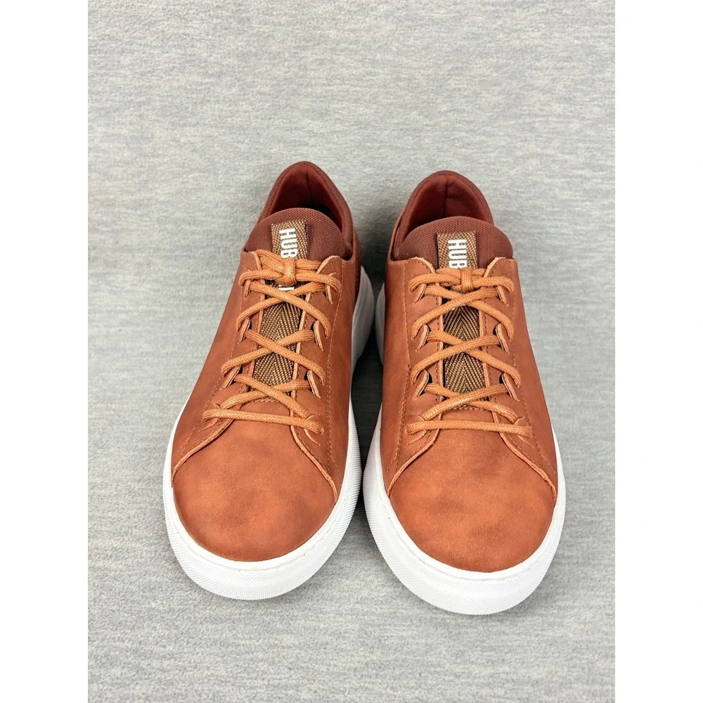 Samuel Hubbard Flight Low Top Sneakers Mens 7 M Burnished Tan Leather Mens